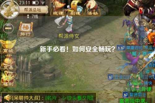 新手必看！如何安全畅玩？