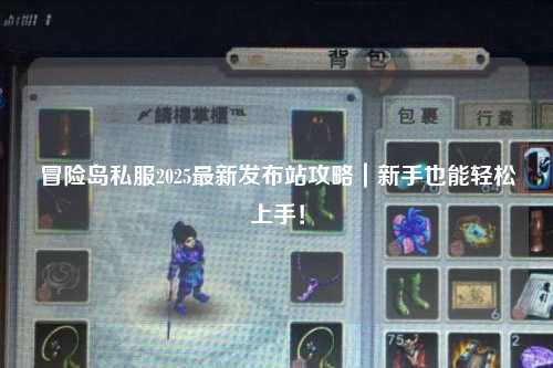 冒险岛私服2025最新发布站攻略｜新手也能轻松上手！