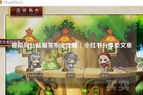 冒险岛公益服发布全攻略 | 小红书分享类文章